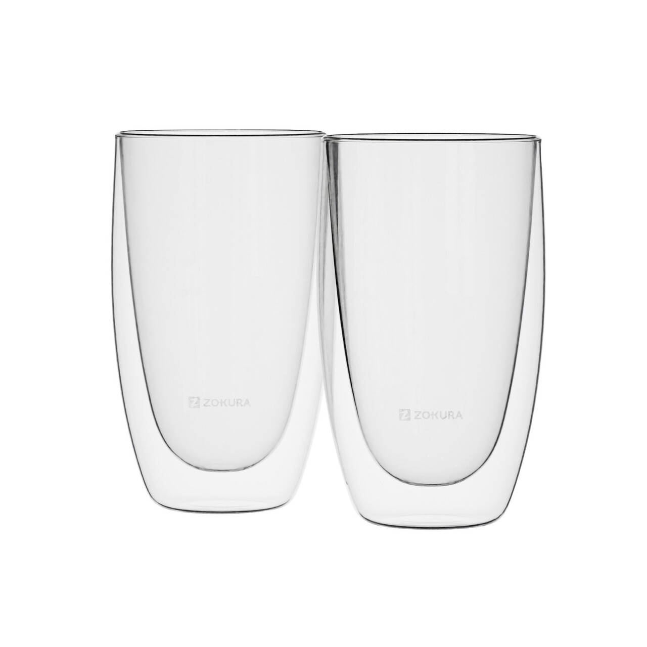 Set 2 pahare, cu perete dublu, 350ml - Zokura - imagine 3